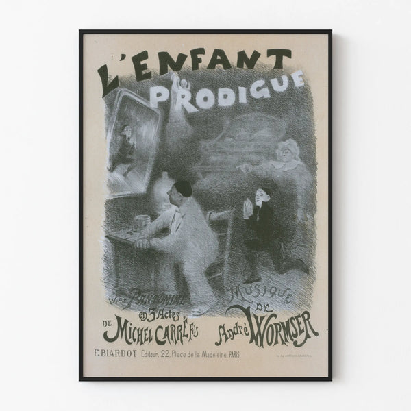 Vintage poster The Prodigal Child - Artistic wall decoration