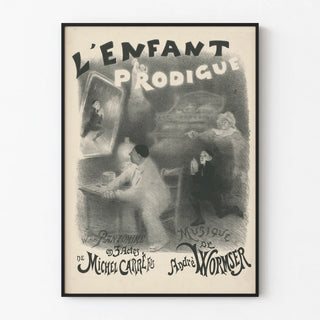 Vintage poster The Prodigal Child - Pantomime in 3 acts by Michel Carré Fils