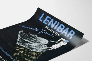 Vintage Lenibar Advertising Poster for Gastric Care Powder