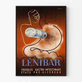 Vintage poster Lenibar for gastrointestinal troubles