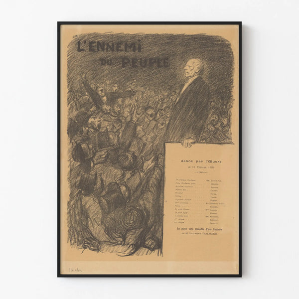 Vintage Poster The Enemy of the People - Retro Wall Decoration