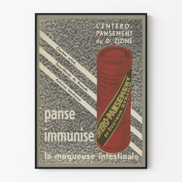 Vintage Poster of Dr. Zizine's Entero-Pansement Wall Decoration