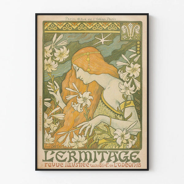 Art Nouveau Poster The Hermitage by Paul Berthon