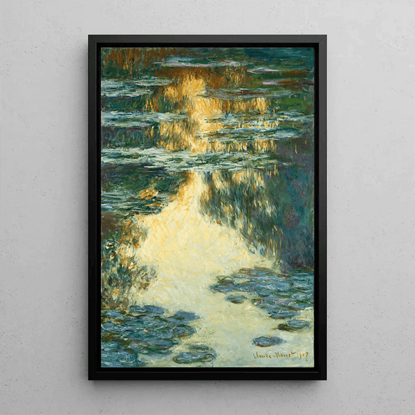 Reproduction of the painting of the Water Lilies (1907) by Claude Monet