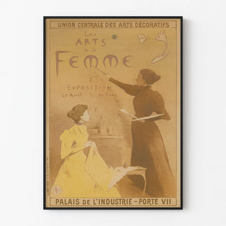 Vintage Poster for the Exhibition "The Arts of Women" – Palais de l'Industrie