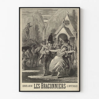 Vintage Poster Les Braconniers Offenbach's operetta
