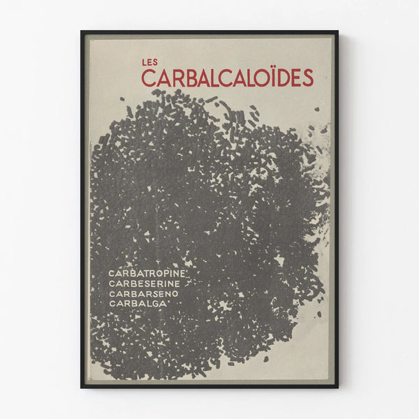 Vintage Scientific Poster of Carbalcaloïdes