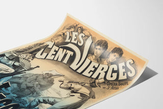 Vintage Poster Les Cent Vierges - Opéra Comique in 3 Acts