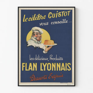 Vintage poster of the famous Lyonnais pastry chef