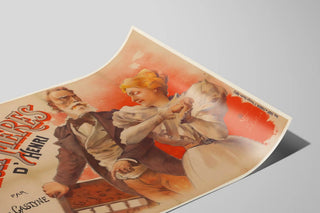 Vintage Poster Les Deux Mères by Henri by Jules de Gastyne — artwork view