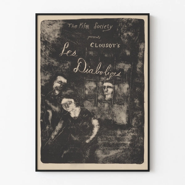 Vintage poster Les Diaboliques Clousot wall decoration cinema