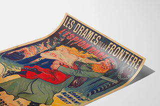 Vintage poster Les Drames de la Frontière - L'espion Rabe by Georges Pradel