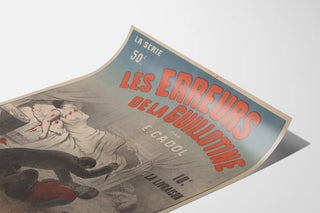 Vintage Poster The Errors of the Guillotine by E. Cadol