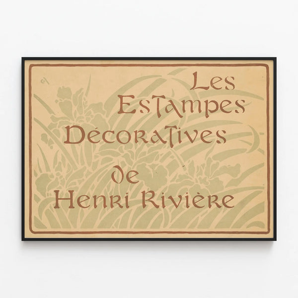 Poster Decorative Prints by Henri Rivière — framed artwork on a wall