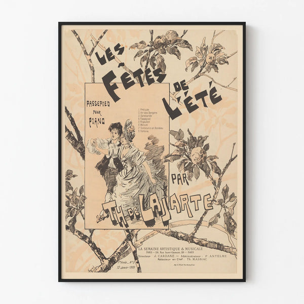 Vintage Poster Summer Festivals - Musical Wall Decoration
