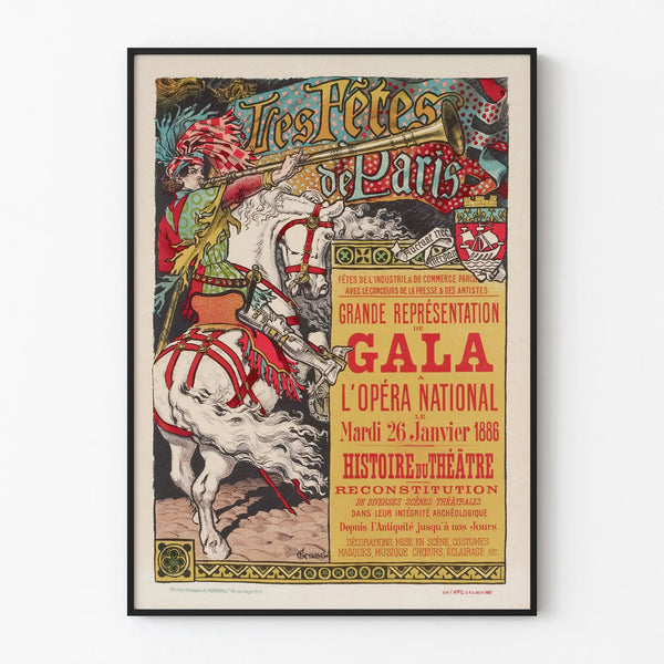 Poster The Celebrations of Paris - Grand Gala Performance at the National Opera 1886