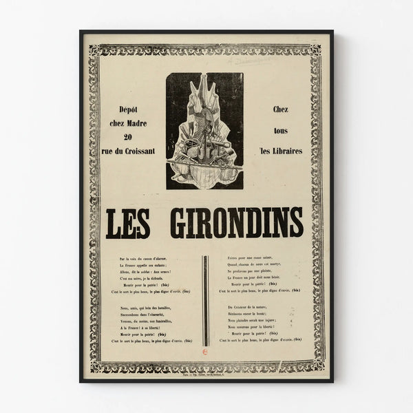 Vintage Poster Les Girondins - Historic Retro Wall Decoration