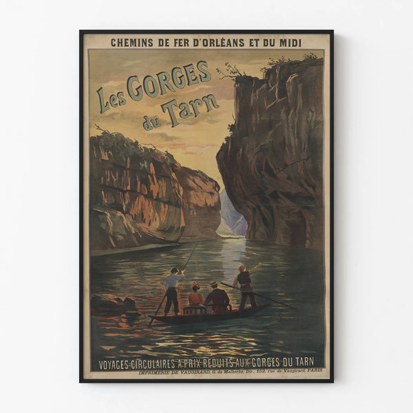 Poster of the Tarn Gorges - Vintage Wall Decoration