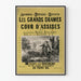 Vintage Poster Les Grands Drames de la Cour d'Assises by Alexandre Dumas