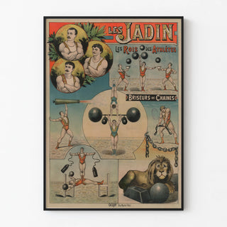 Vintage Poster Les Jadin - King of Athletes Chain Breakers