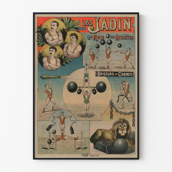 Vintage Poster Les Jadin - King of Athletes Chain Breakers