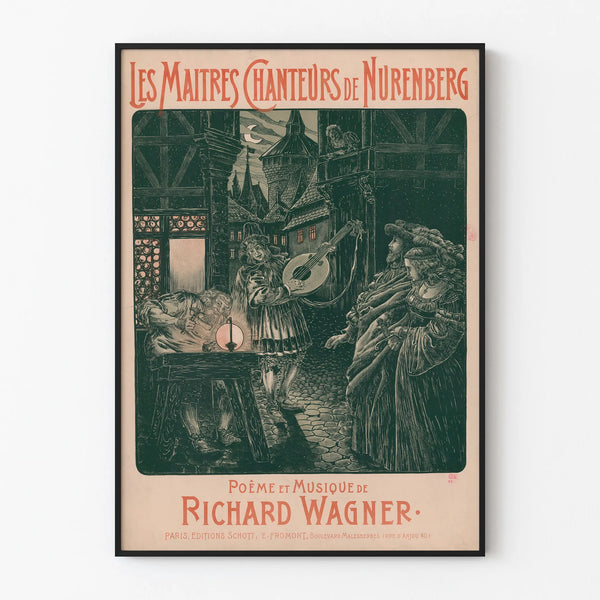 Vintage poster of The Mastersingers of Nuremberg by Richard Wagner
