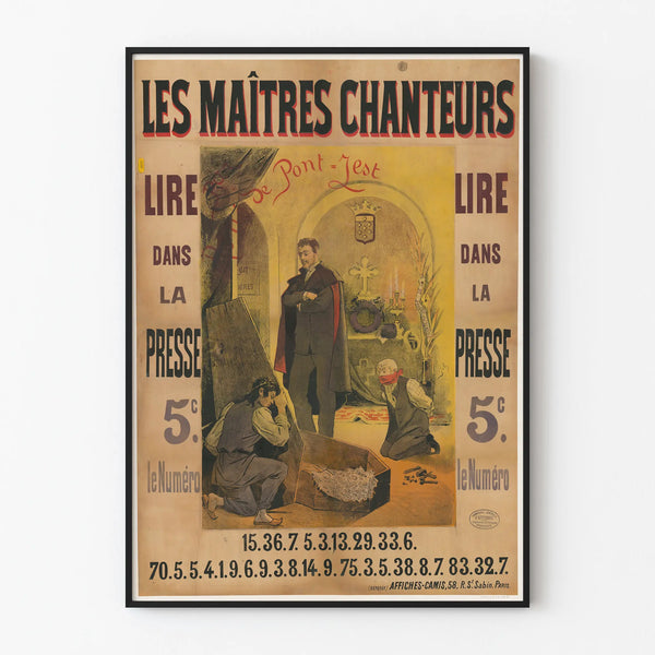 Vintage poster The Masters Singers wall decoration