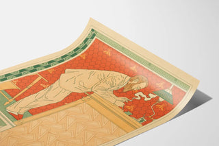 Decorative poster of Paul Hankar, architect, Art Nouveau style