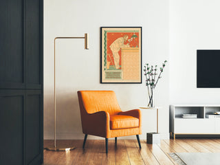 Decorative poster of Paul Hankar, architect, Art Nouveau style