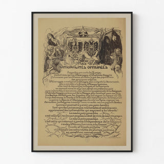Vintage patriotic poster Oppressed nationalities