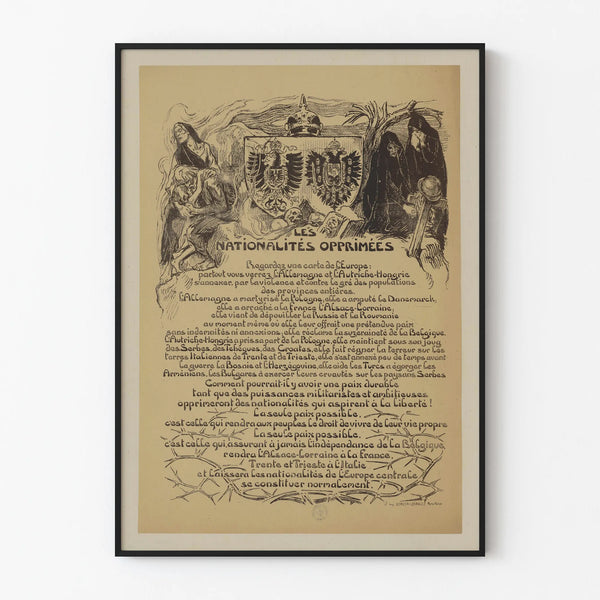 Vintage patriotic poster Oppressed nationalities