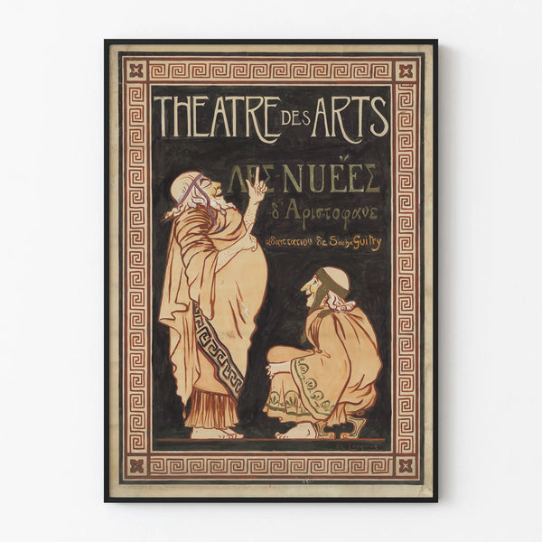 Vintage Poster of the Theatre of the Arts - The Clouds