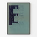 Typographic Poster of Dostoevsky's White Nights