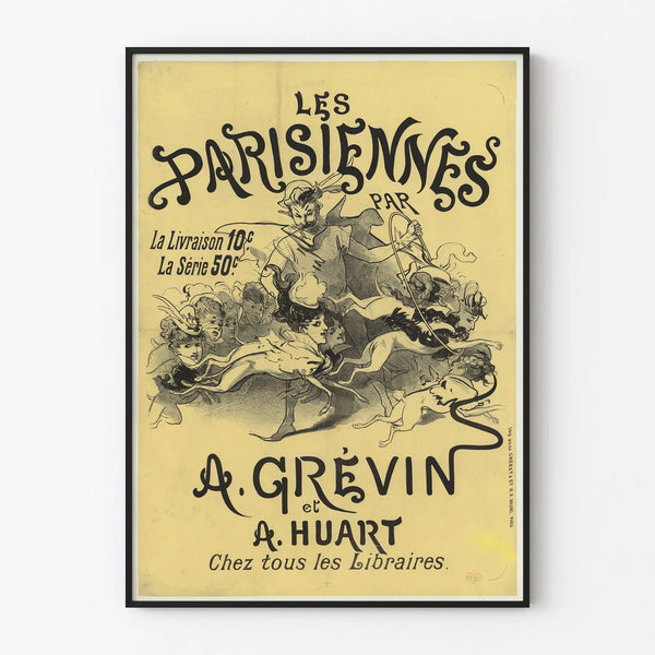 Vintage poster Les Parisiennes A. Grévin et A. Huart wall decoration