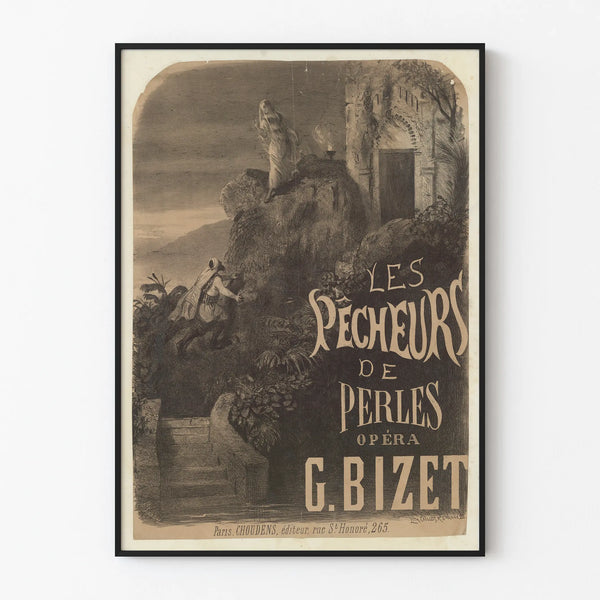 Vintage Poster The Pearl Fishers - Classic Opera Wall Decoration
