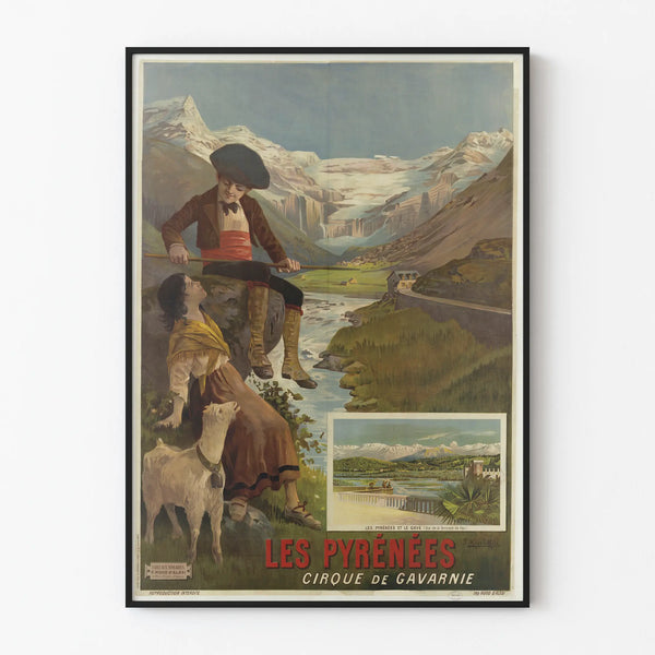 Vintage Poster of the Pyrenees Gavarnie Circus Wall Decoration