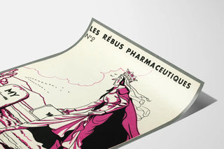Poster The Pharmaceutical Riddles No.2 - Vintage Pharmacy Illustration