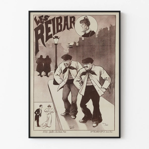 Vintage poster Les Reibar - Illustrative wall decoration