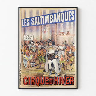 Vintage Poster of Cirque d'Hiver Les Saltimbanques