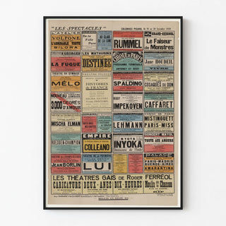 Vintage poster of Parisian shows - Picard Columns November 1929