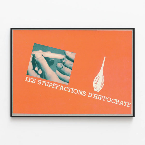 Vintage Poster Hippocrates' Stupefactions Wall Decoration — framed artwork on a wall