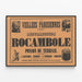 Vintage poster Les Veillées Parisiennes - Resurrection of Rocambole — framed artwork on a wall