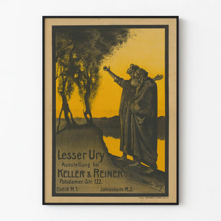 Vintage Poster Lesser Ury - Keller & Reiner Exhibition