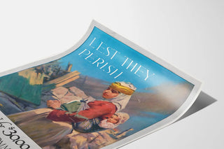 Vintage poster Lest They Perish - Relief campaign for Near East America