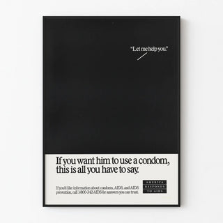 Awareness poster on condom use - Let me help you