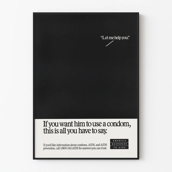 Awareness poster on condom use - Let me help you