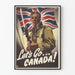 Vintage propaganda poster « Let's Go Canada ! »