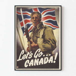 Vintage propaganda poster « Let's Go Canada ! »