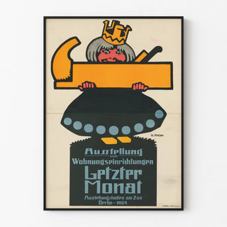 Vintage poster for the Berlin furniture exhibition 1909