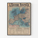 Poster Historical Map of Europe New after the Treaty of Versailles